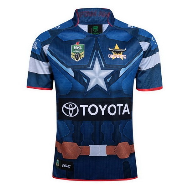 Maillot Rugby Cowboys Capitan America Bleu